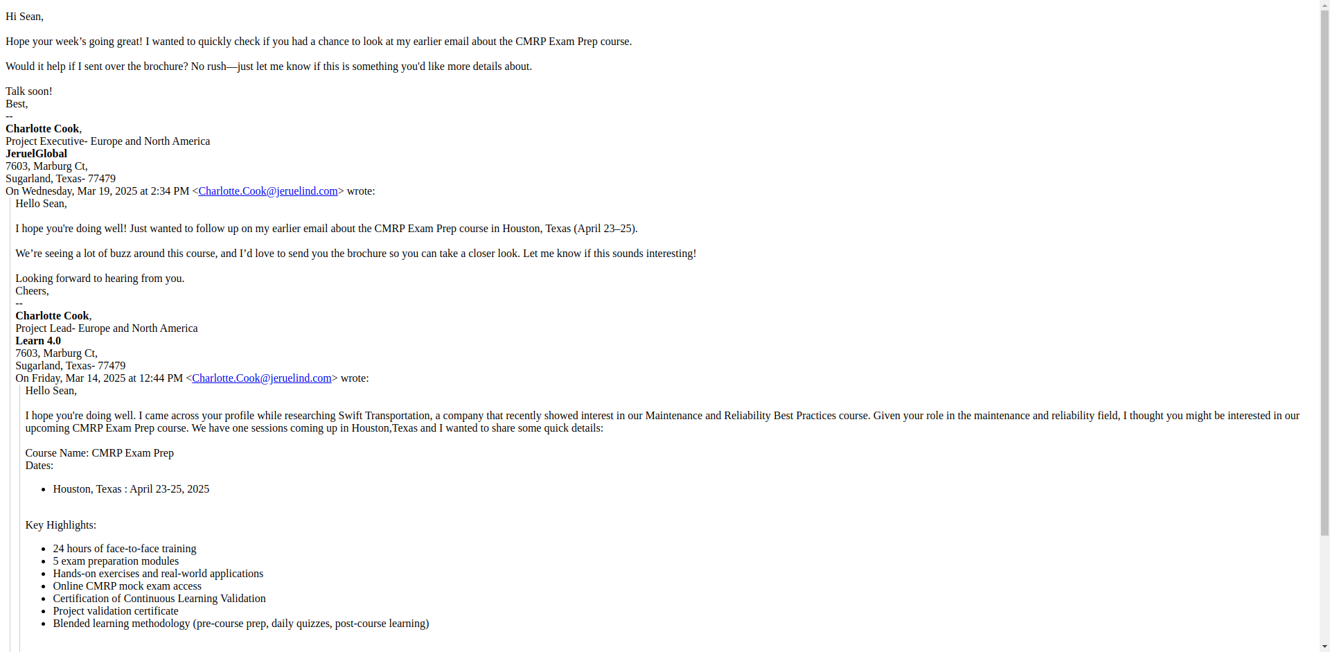 Email Render Screenshot