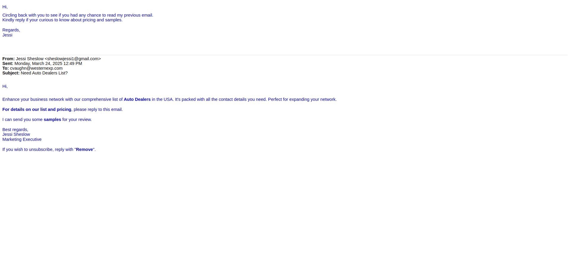 Email Render Screenshot