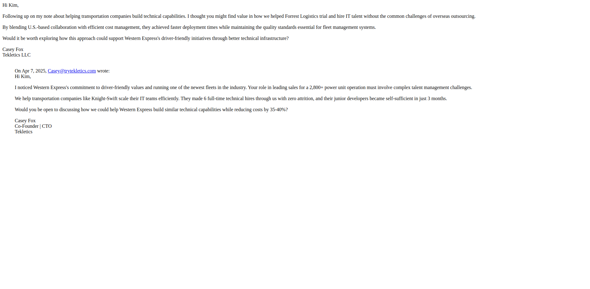 Email Render Screenshot