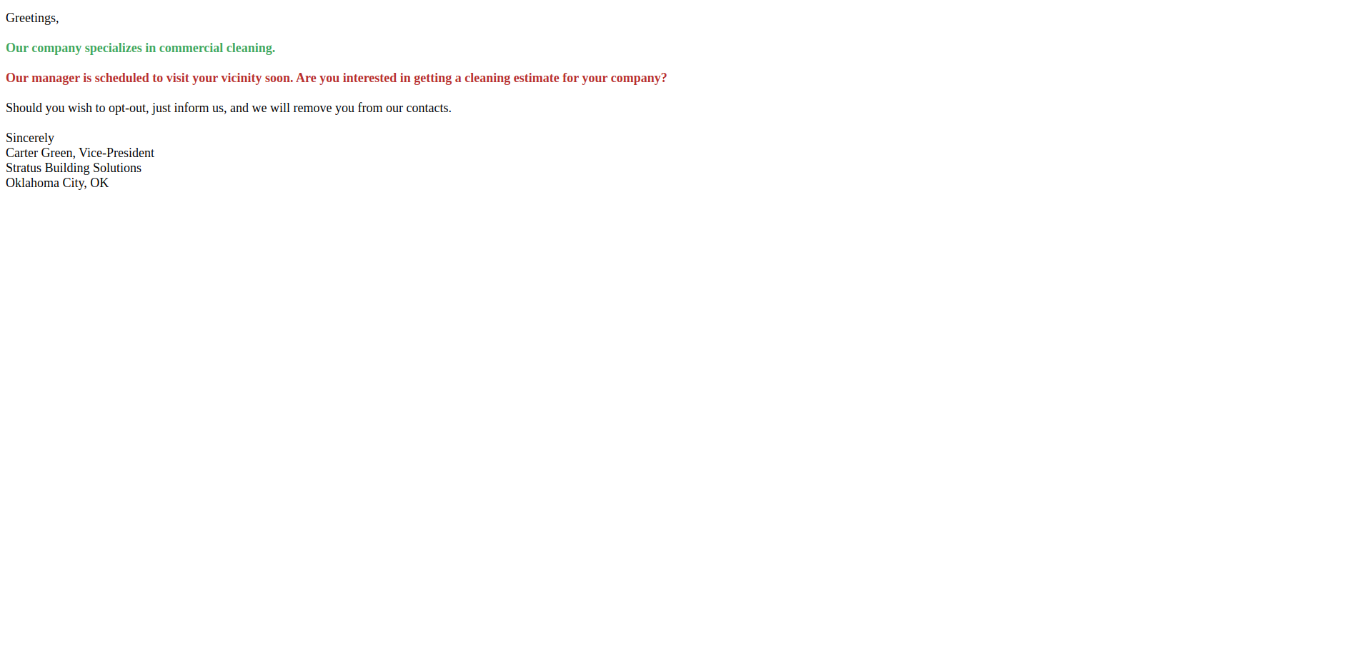 Email Render Screenshot
