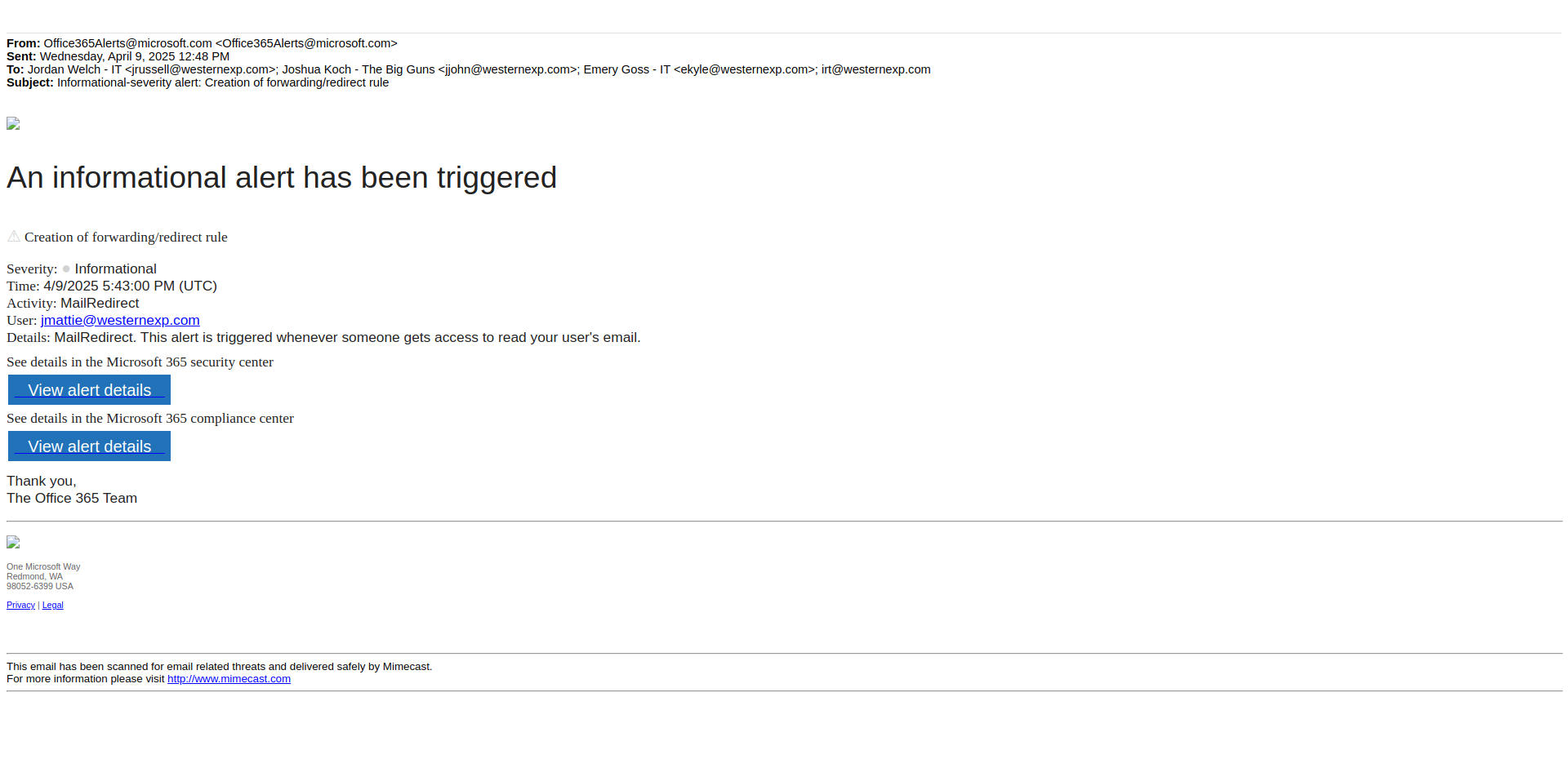 Email Render Screenshot