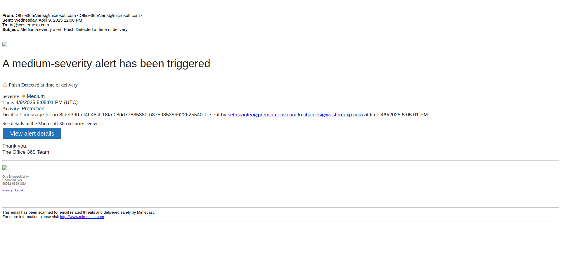 Email Render Screenshot