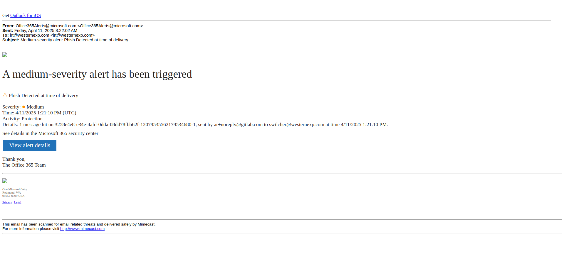 Email Render Screenshot