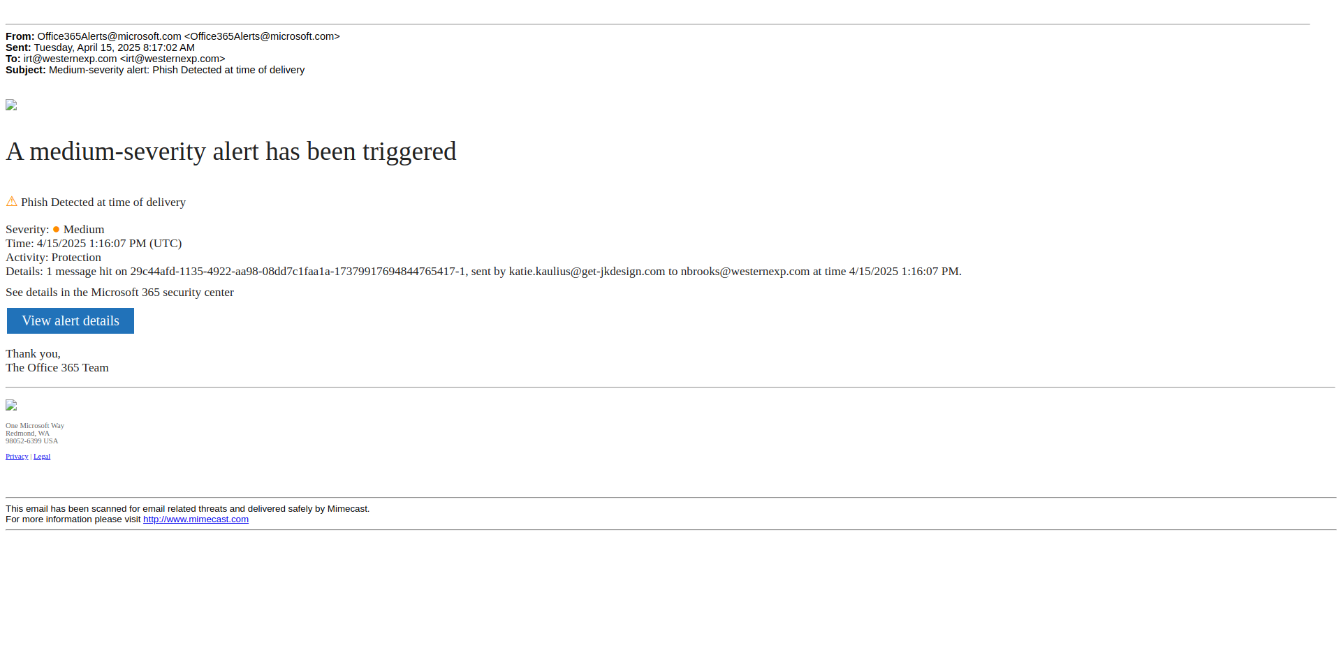 Email Render Screenshot