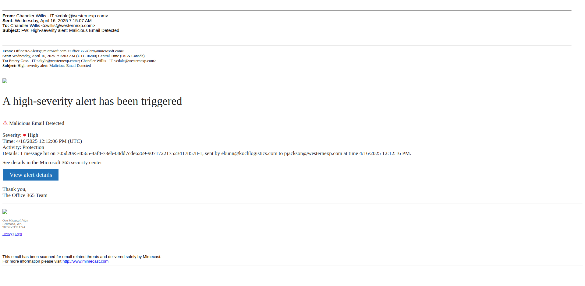 Email Render Screenshot