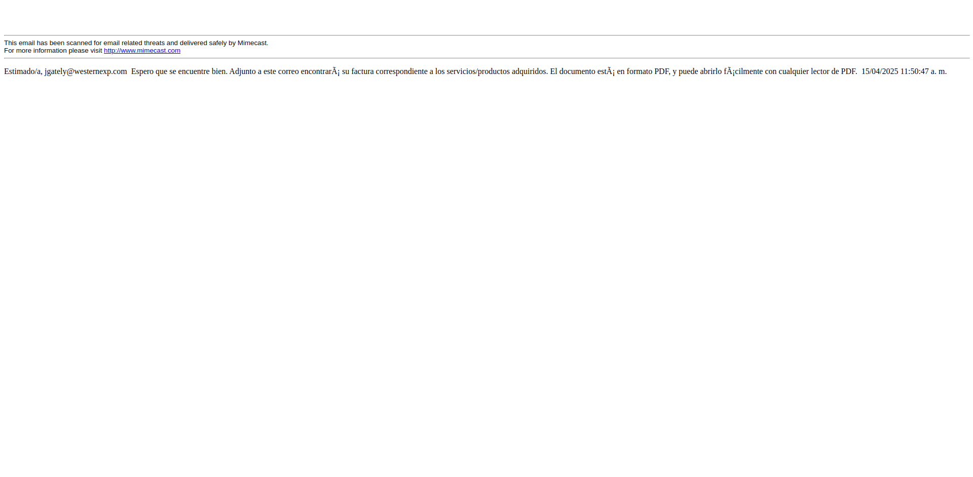 Email Render Screenshot