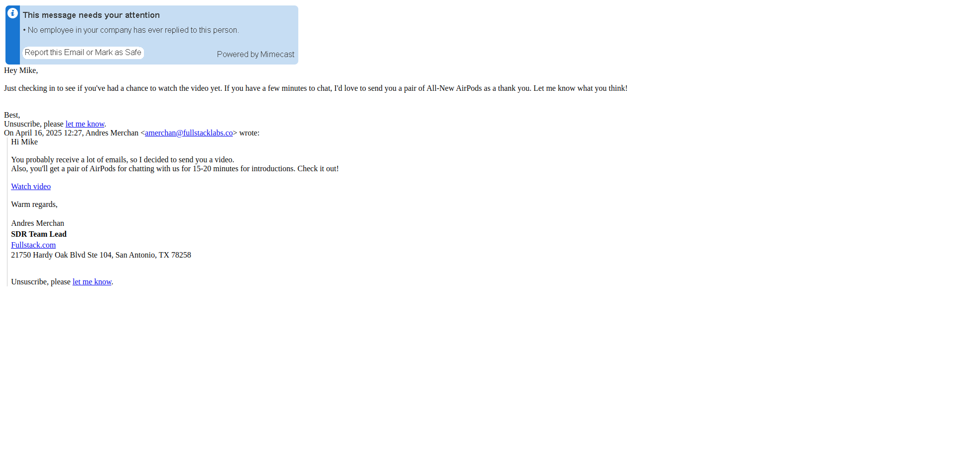 Email Render Screenshot