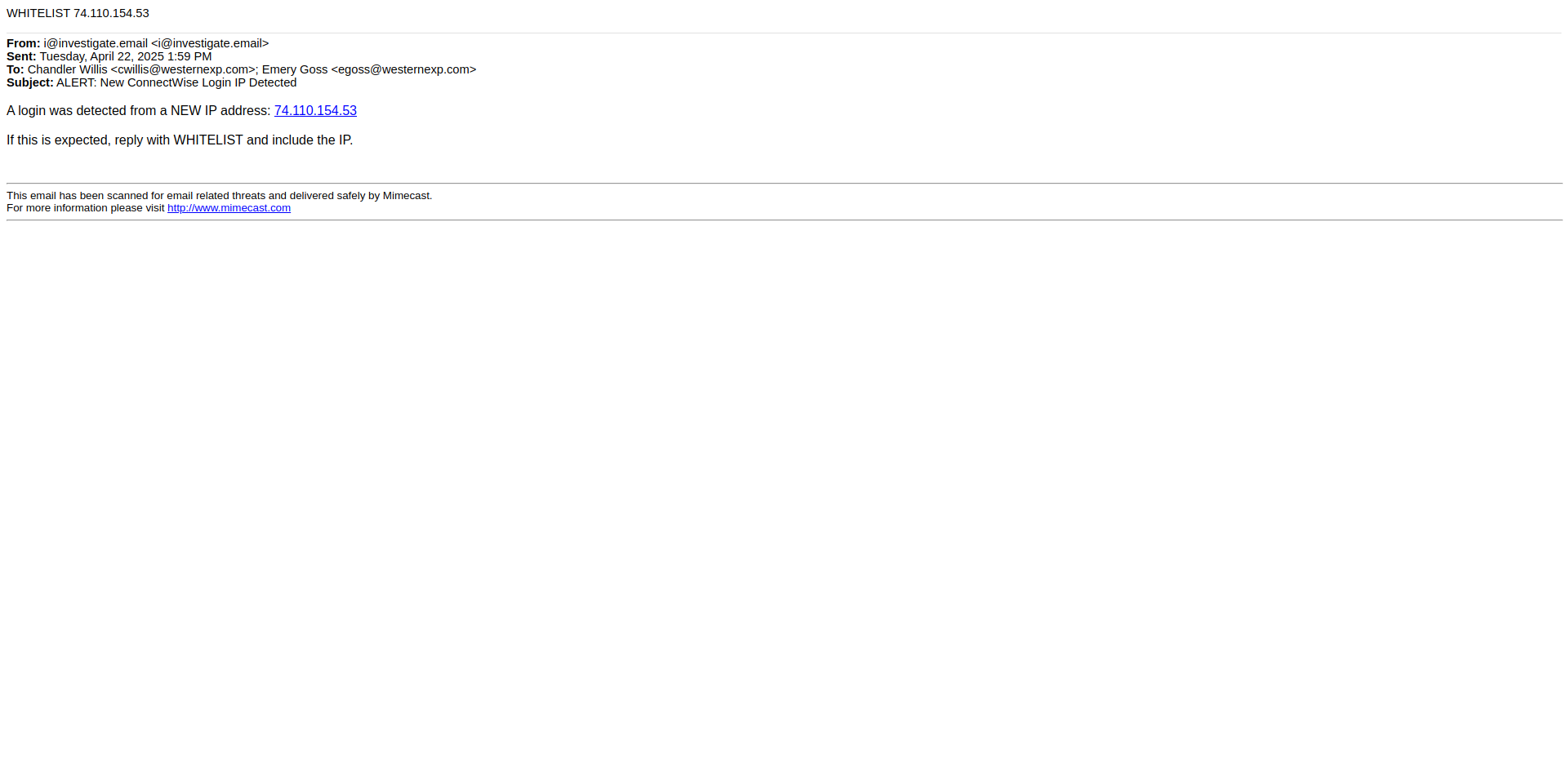 Email Render Screenshot