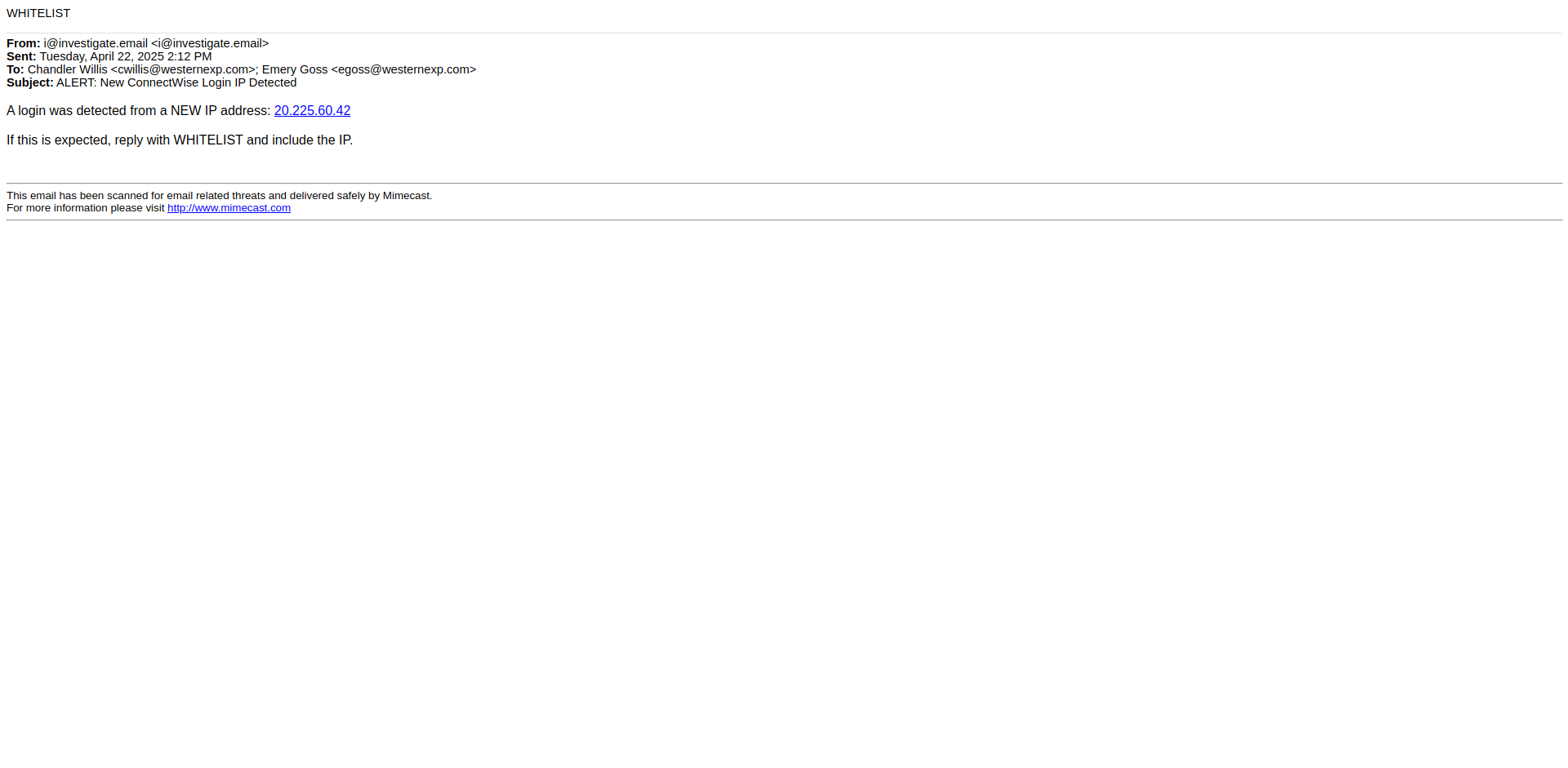 Email Render Screenshot