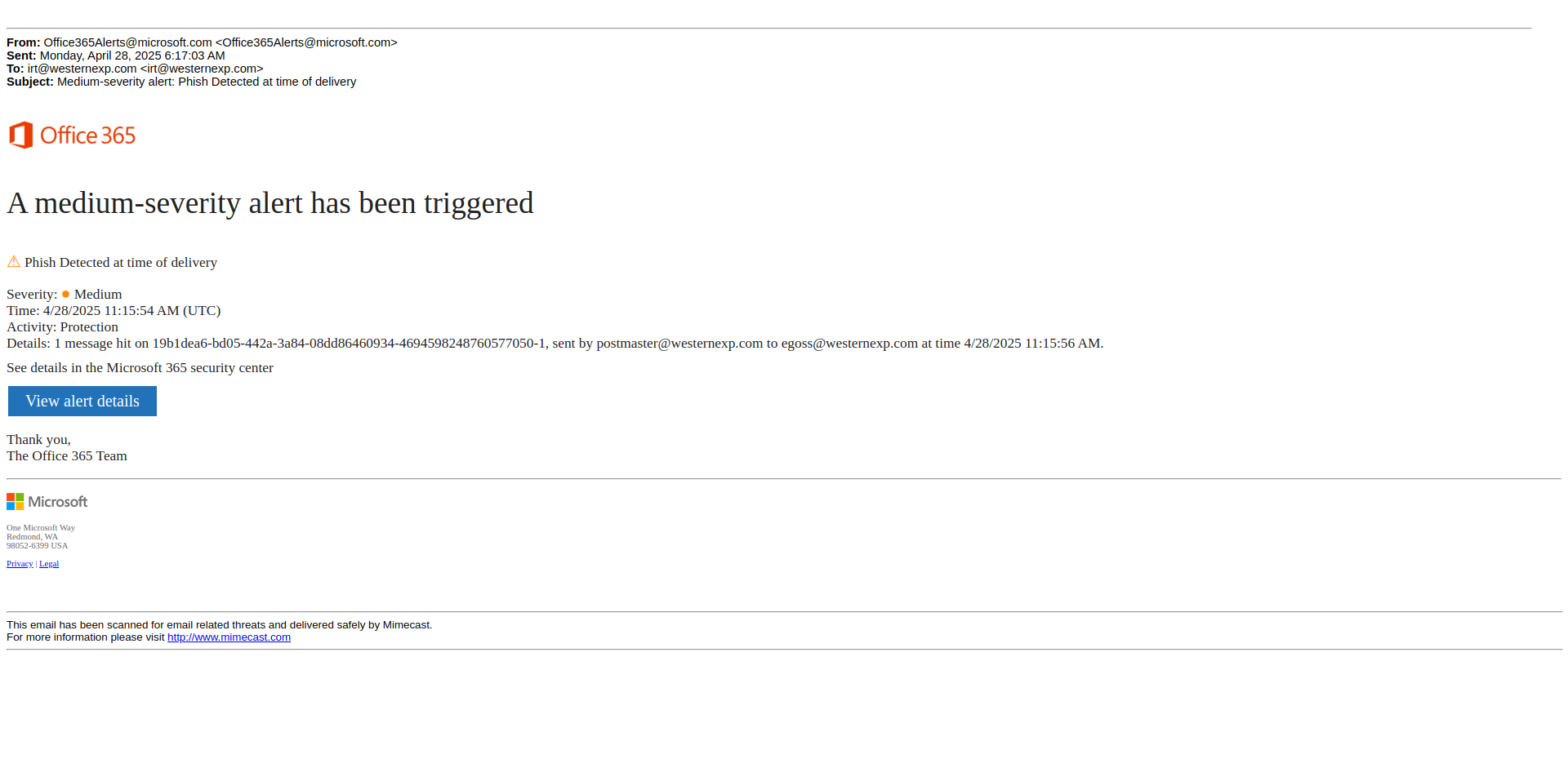 Email Render Screenshot