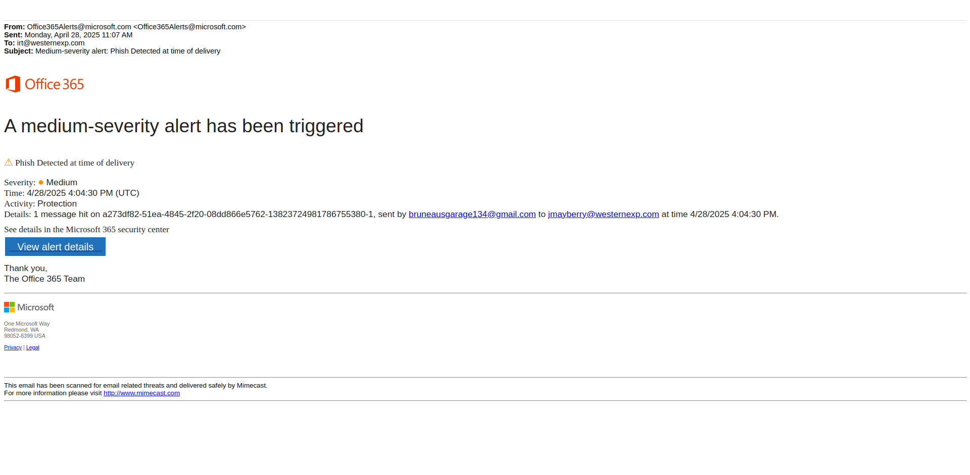 Email Render Screenshot
