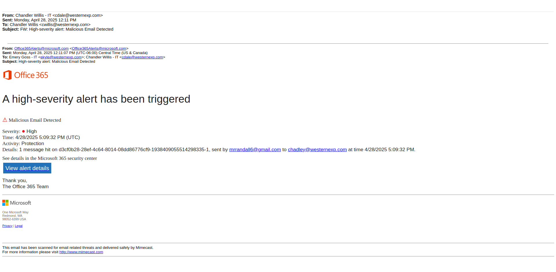Email Render Screenshot