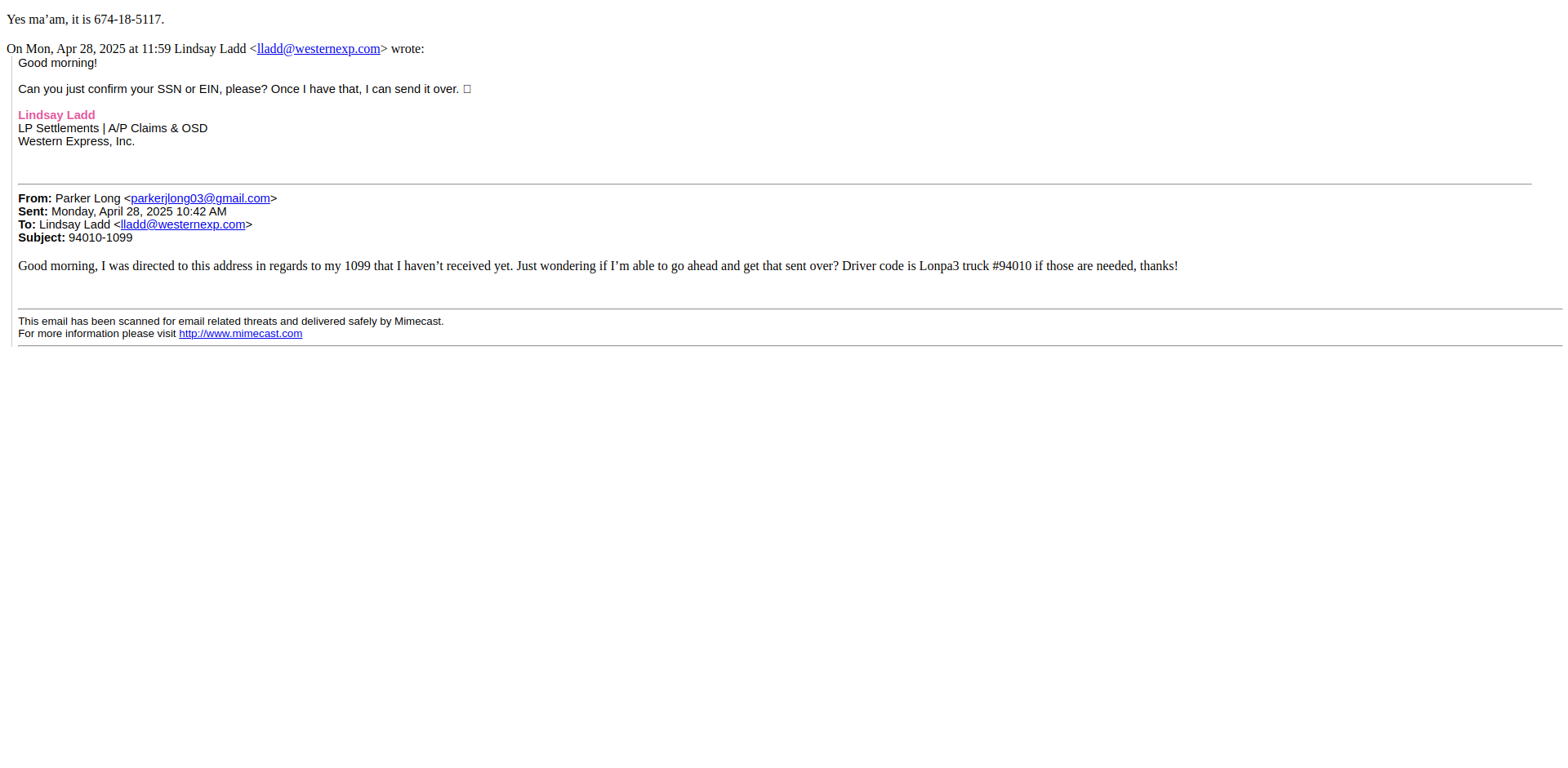 Email Render Screenshot