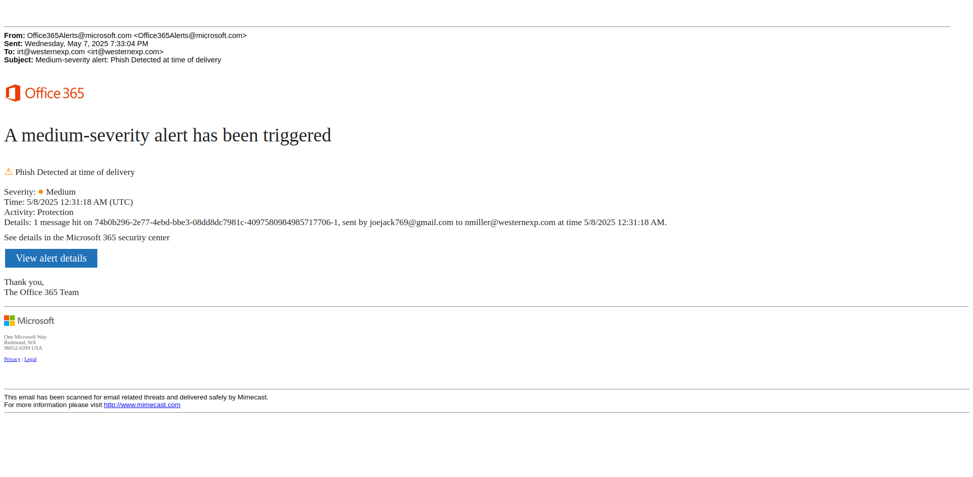 Email Render Screenshot